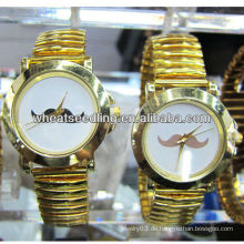 Paar Schnurrbart Design Luxus vergoldet Geschenk westlichen Armbanduhr